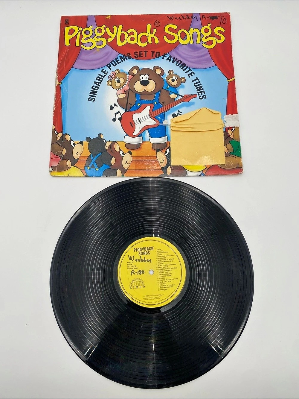 RCA Piggyback Songs Children's Vinyl Record